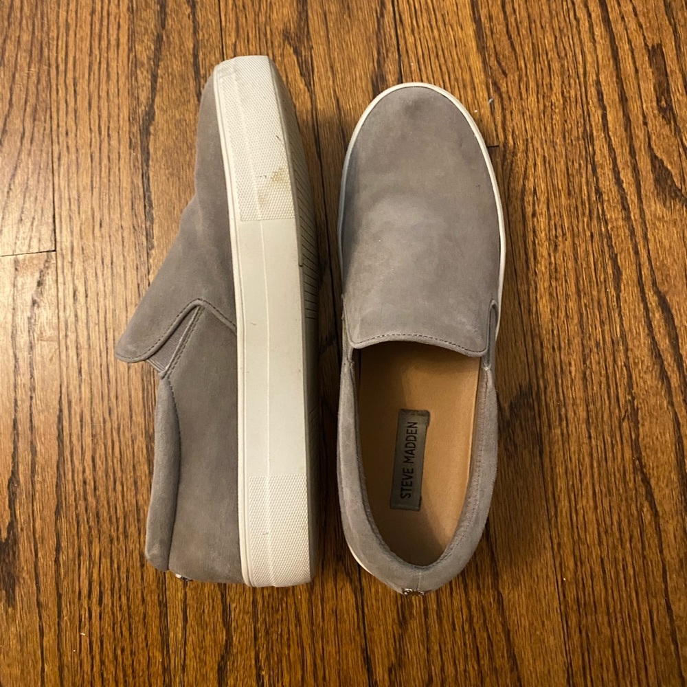 Suede Grey Steve Madden Sneakers